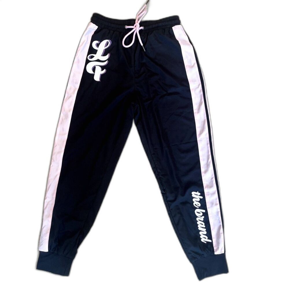 NWT LF The Brand Black & Pink Women's Trackpants - Small